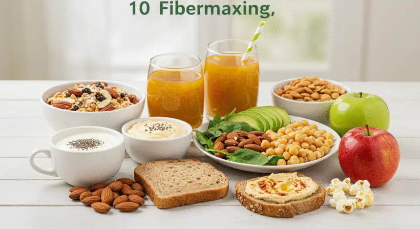 Discover 10 easy, affordable foods to start fibermaxxing today for better digestion, weight loss, and lasting energy. Perfect for busy Americans!