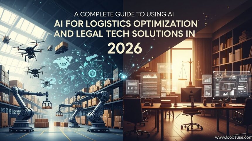 A comprehensive 1500-word guide explaining how AI transforms logistics optimization and legal tech solutions in 2026. Includes predictive analytics, automation tools, supply chain AI, legal AI workflows, and the most searched AI keywords.