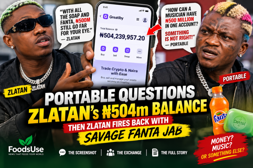 Portable questions Zlatan’s ₦504m balance as Zlatan responds with Fanta jab